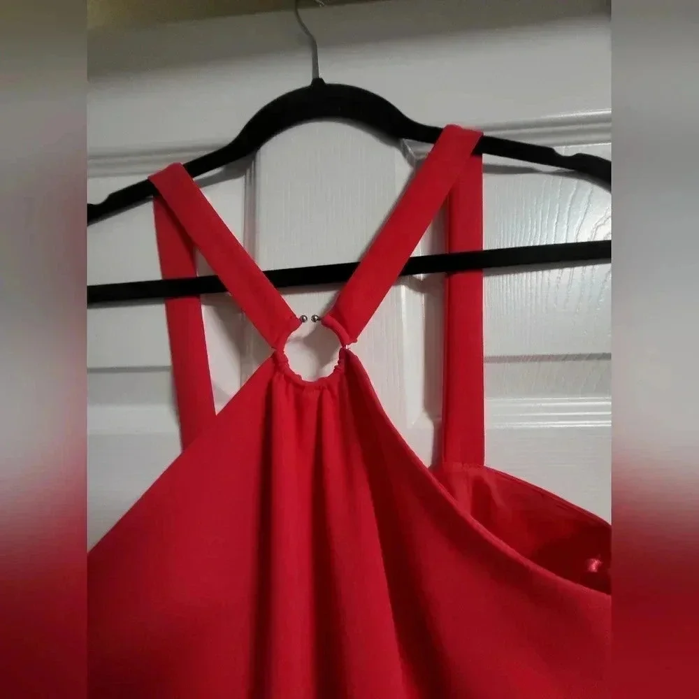 Evan Picone Formal Dress - EUC - Size 6, Fully Lined, Halter Neck, Hot Pink